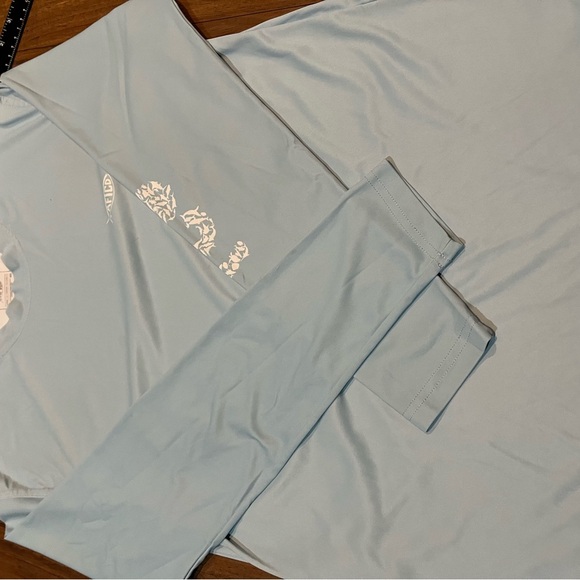 AFTCO Men's Sky Blue Short Sleeve Tee - Small - Picture 3 of 6